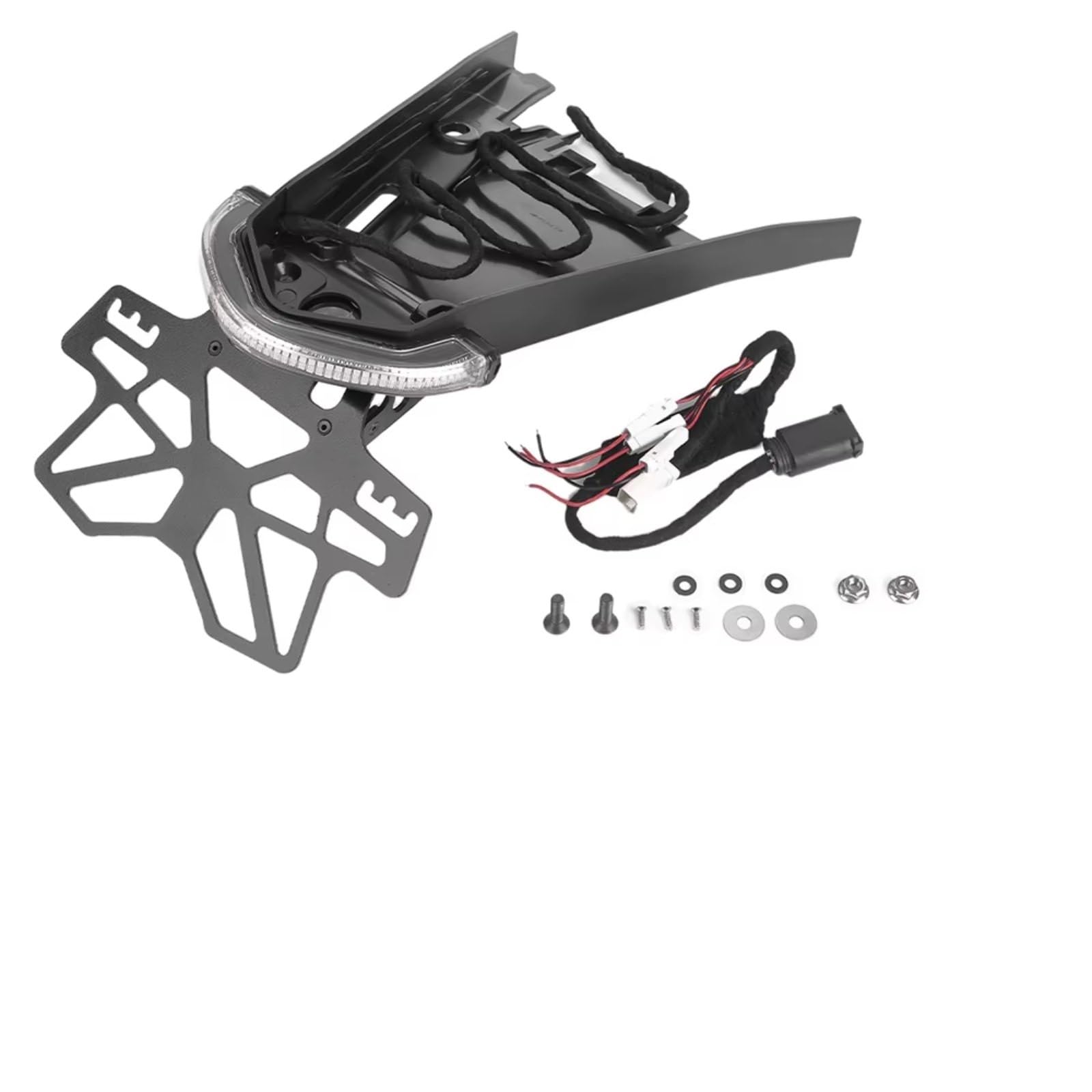 ZXYIWSDF Motorrad Nummernschildhalter Kompatibel Mit RNINET Für R9T Rückblinker Kennzeichenhalter Motorradzubehör Motorrad Kennzeichenrahmen(for Halogen Tail) von ZXYIWSDF