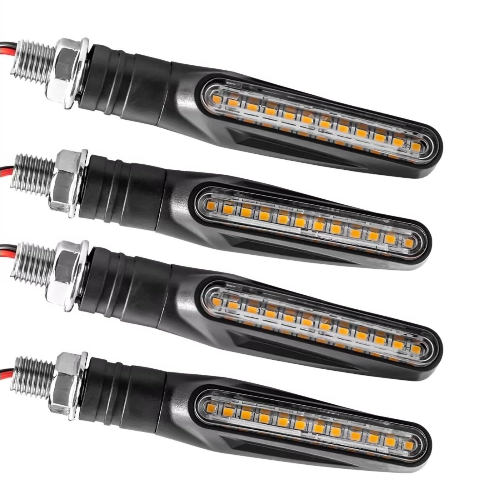 ZXYIWSDF Motorrad Nummernschildhalter Kompatibel Mit Suzuki Für GS 500 Für SV650 Für GSXR1000 Motorrad-Kennzeichenhalter Zur Motorradmontage(4pcs Lamp) von ZXYIWSDF