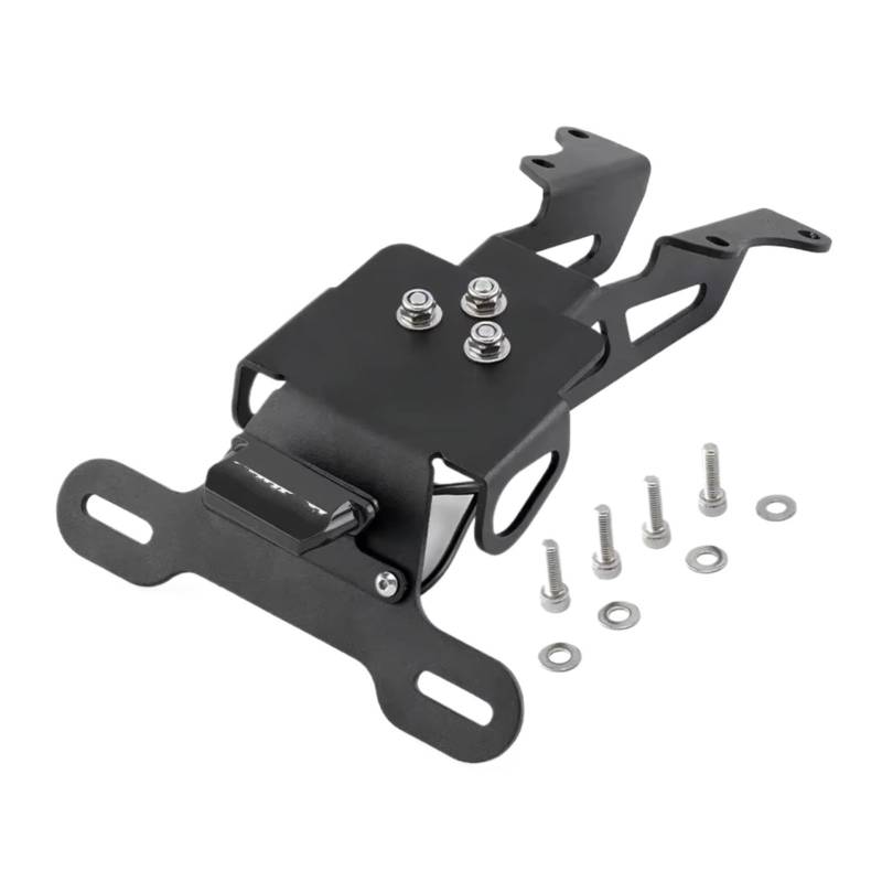ZXYIWSDF Motorrad Nummernschildhalter Kompatibel Mit Yamaha Für FJ-09 2015 2016 2017 Motorrad Tail Tidy Eliminator Licht Kennzeichenhalter Signal Kennzeichenrahmen(Holder Black) von ZXYIWSDF