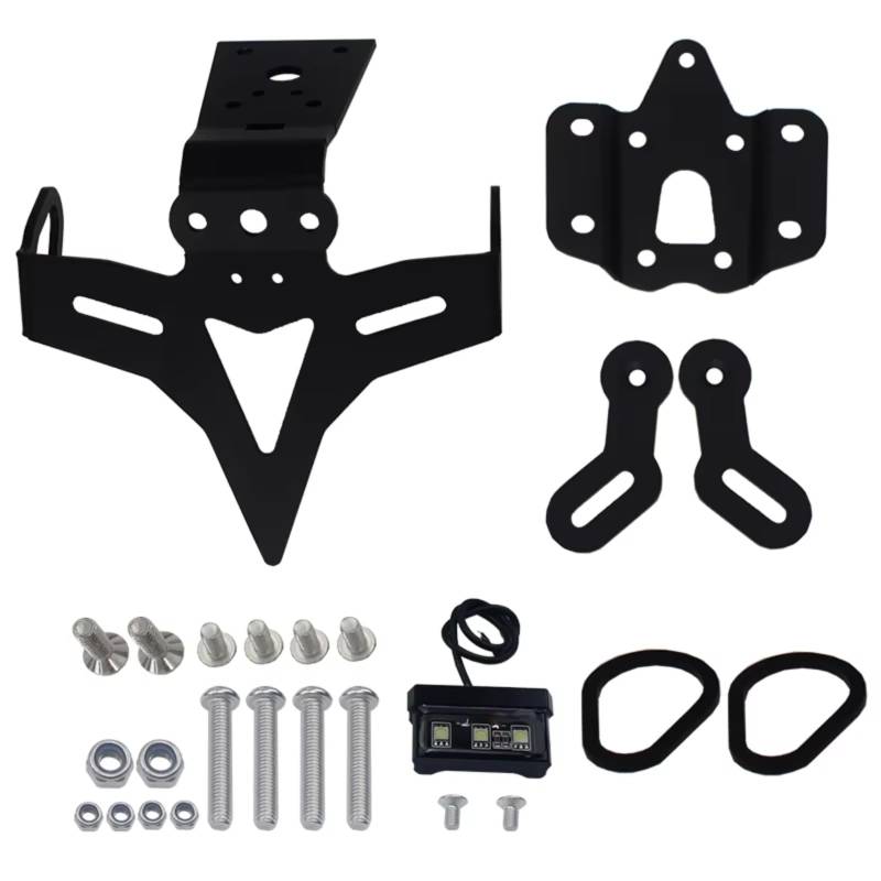 ZXYIWSDF Motorrad Nummernschildhalter Kompatibel Mit Yamaha Für FZ-07 2018 2019 2020 2021 2022 2023 Motorrad Kennzeichenhalter Vorne Und Hinten Motorrad Kennzeichenhalter(color1) von ZXYIWSDF