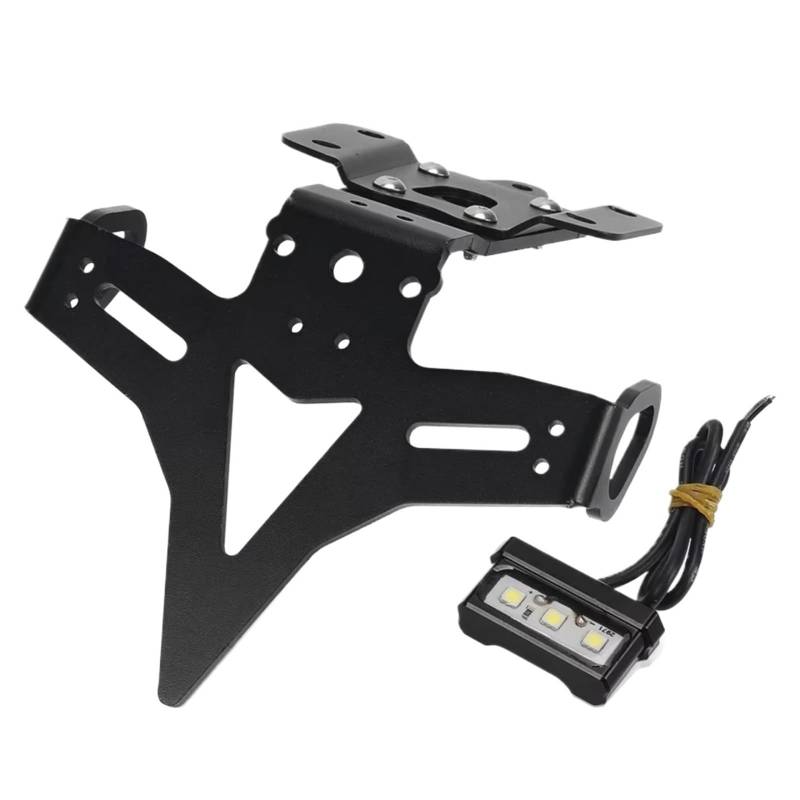 ZXYIWSDF Motorrad Nummernschildhalter Kompatibel Mit Yamaha Für MT-07 2013-on Motorrad Hinten Tail Tidy Kennzeichen Halter Halterung Kennzeichen Halter(with Light) von ZXYIWSDF