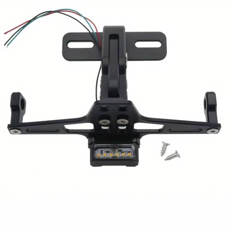 ZXYIWSDF Motorrad Nummernschildhalter Kompatibel Mit Yamaha Für MT01 Für MT07 Für MT10 Für YZF-R3 Für YZF-R6 Für YZF-R7 Für YZFR15 Für R125 Für 600R Motorrad-Kennzeichenhalter(Bracket only) von ZXYIWSDF