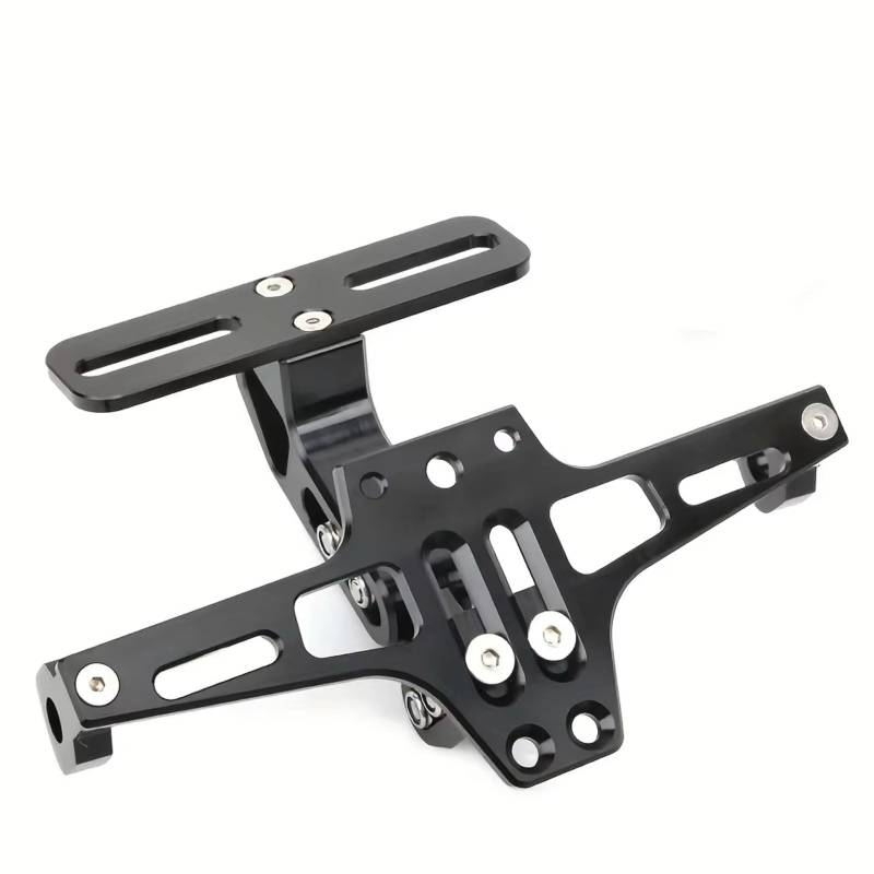 ZXYIWSDF Motorrad Nummernschildhalter Kompatibel Mit Yamaha Für MT01 Für MT07 Für MT10 Für YZF-R3 Für YZF-R6 Für YZF-R7 Für YZFR15 Für R125 Motorrad-Kennzeichenhalter(Bracket only) von ZXYIWSDF