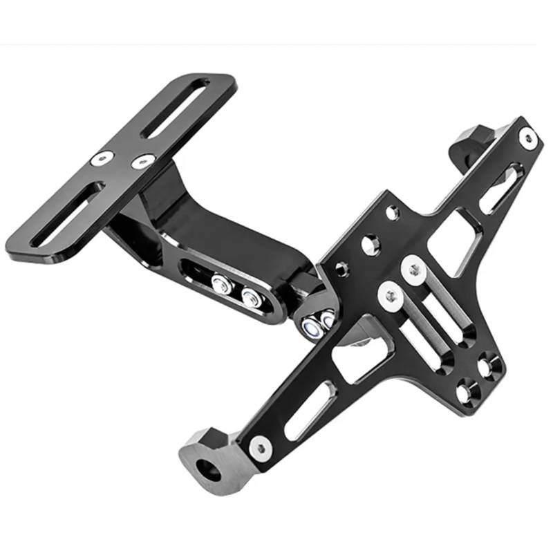 ZXYIWSDF Motorrad Nummernschildhalter Kompatibel Mit Yamaha Für MT01 Für MT07 Für MT10 Für YZF-R3 Für YZF-R6 Für YZF-R7 Für YZFR15 Für R125 Universal-Motorrad-Kennzeichenhalter(Bracket) von ZXYIWSDF