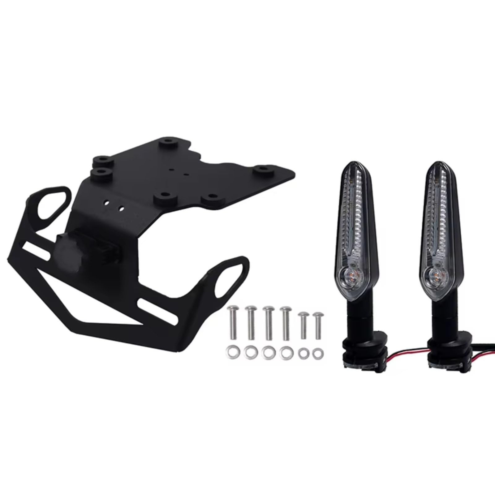ZXYIWSDF Motorrad Nummernschildhalter Kompatibel Mit Yamaha Für Tenere700 2019 2020 2021 2022 2023 Motorrad-Kennzeichenhalter Hinten, Halterung, Tail Tidy Eliminator(Mark with Signal) von ZXYIWSDF