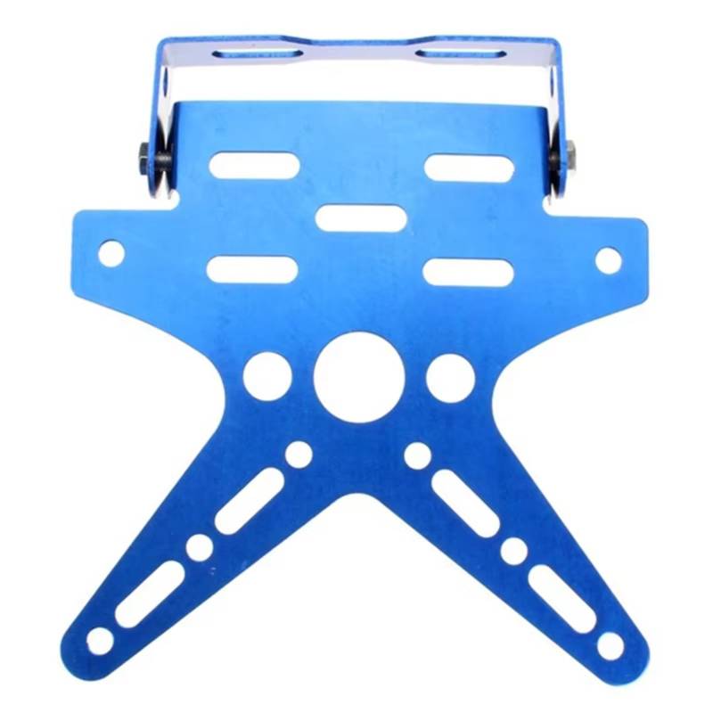 ZXYIWSDF Motorrad Nummernschildhalter Universal Motorrad Kennzeichenhalter Halterung Angepasst Registrierung Nummernschild Abdeckung Kennzeichenhalter(Blue) von ZXYIWSDF
