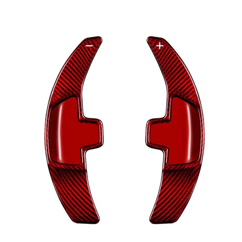 ZXYIWSDF Shift Paddle Kompatibel Mit Benz Für Amg A45 C63 Cla45 Gle Gla CLS Gls W205 W213 Auto-Lenkradverlängerungsschalthebel Paddle Shift D1005(Type A Red) von ZXYIWSDF