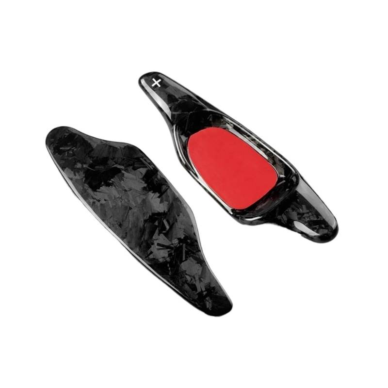 ZXYIWSDF Shift Paddle Kompatibel Mit C&upra Für Formentor 2020 2021, Lenkrad-Schaltpaddel, Paddle-Shifter-Verlängerung, Autozubehör, Aufkleber-Abdeckung(Forged Carbon) von ZXYIWSDF