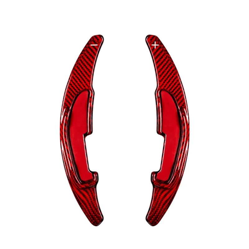 ZXYIWSDF Shift Paddle Kompatibel Mit Für M2 M3 M4 Für M5 X5M X6M F87 F85 F86 F80 F83 M6 Kohlefaser-Lenkrad-Paddelschalthebel DBPH(Red Carbon) von ZXYIWSDF