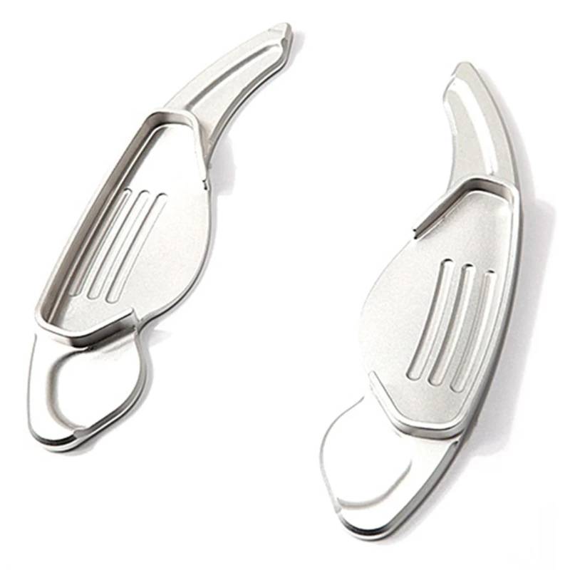 ZXYIWSDF Shift Paddle Kompatibel Mit Land Für Range Für Rover Auto Schaltknauf Verlängerung Quick Shiftr Lenkrad Schaltpaddel Zubehör(Silver) von ZXYIWSDF