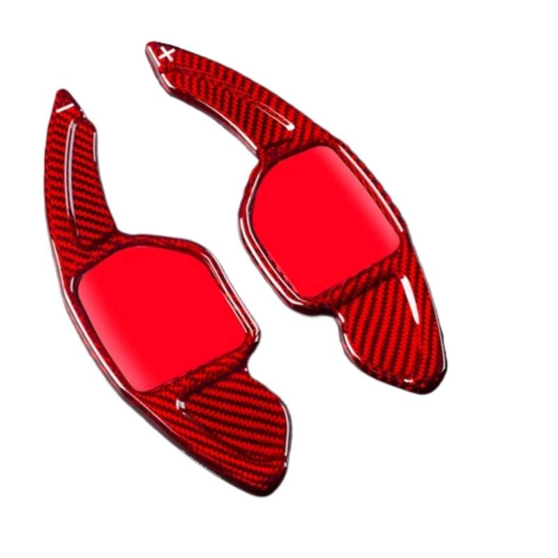 ZXYIWSDF Shift Paddle Kompatibel Mit Seat Für Ibiza Für Fr 2018 2019 2020 2021 2022 Carbon Fiber Lenkrad Paddle Shift Shifter Verlängerung BP000G(Red Carbon) von ZXYIWSDF