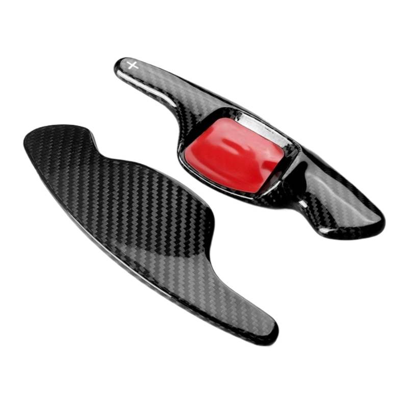 ZXYIWSDF Shift Paddle Kompatibel Mit Vw Für Arteon Für Ameo Für Polo MK6 D6022 Paddles Shifter Extension Carbon Fiber Lenkrad Paddle Shift Fitment(Black Carbon) von ZXYIWSDF