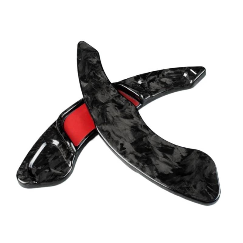 ZXYIWSDF Shift Paddle Kompatibel Mit Vw Für T-ROC Für Touran 2016 2017 2018 Kohlefaser-Auto-Styling-Schaltwippe Lenkrad-Schaltwippenverlängerung DBPJ(Forged Carbon) von ZXYIWSDF