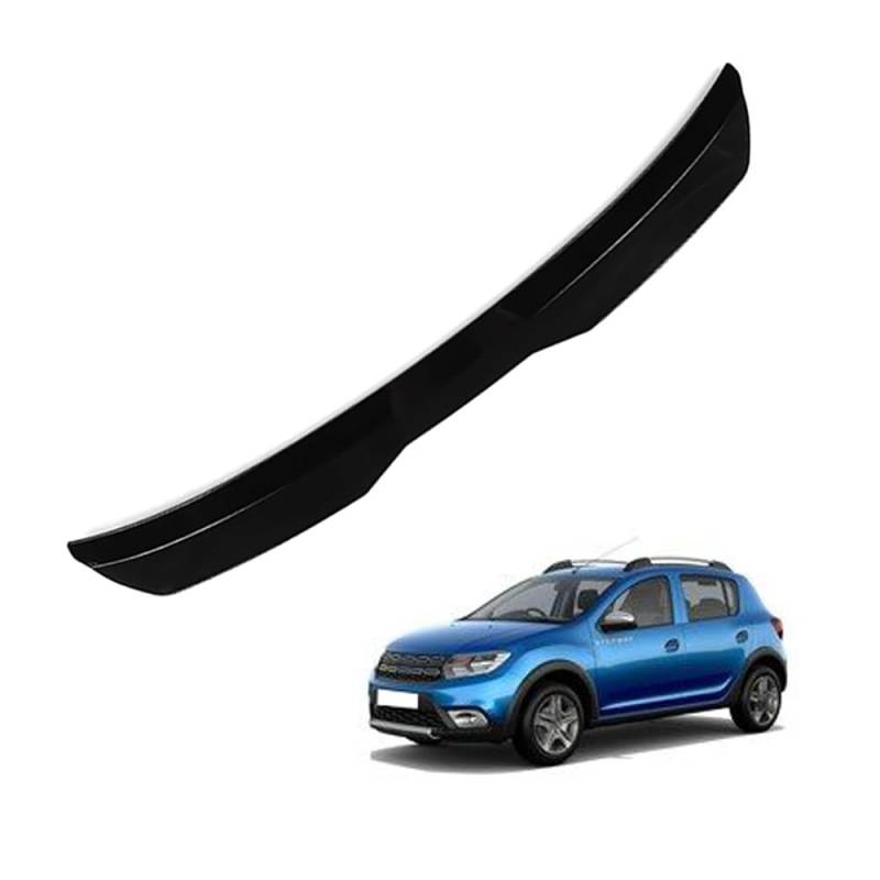 Auto Heckspoiler für Dacia Sandero Stepway 2020 2021 2022 2023, Heckflügel Autospoiler, Autodach Spoiler, Kofferraumspoile, Kratzfeste Auto Modifikation Zubehör,A Black von ZXZFDC