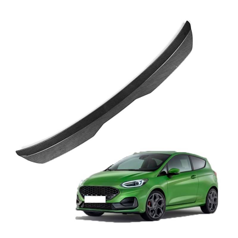Auto Heckspoiler für Ford Fiesta ST MK8 2018 2019 2020, Heckflügel Autospoiler, Autodach Spoiler, Kofferraumspoile, Kratzfeste Auto Modifikation Zubehör,B Carbon Fiber von ZXZFDC