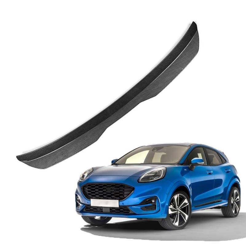 Auto Heckspoiler für Ford Puma ST-Line 2019 2020 2021 2022 2023, Heckflügel Autospoiler, Autodach Spoiler, Kofferraumspoile, Kratzfeste Auto Modifikation Zubehör,B Carbon Fiber von ZXZFDC