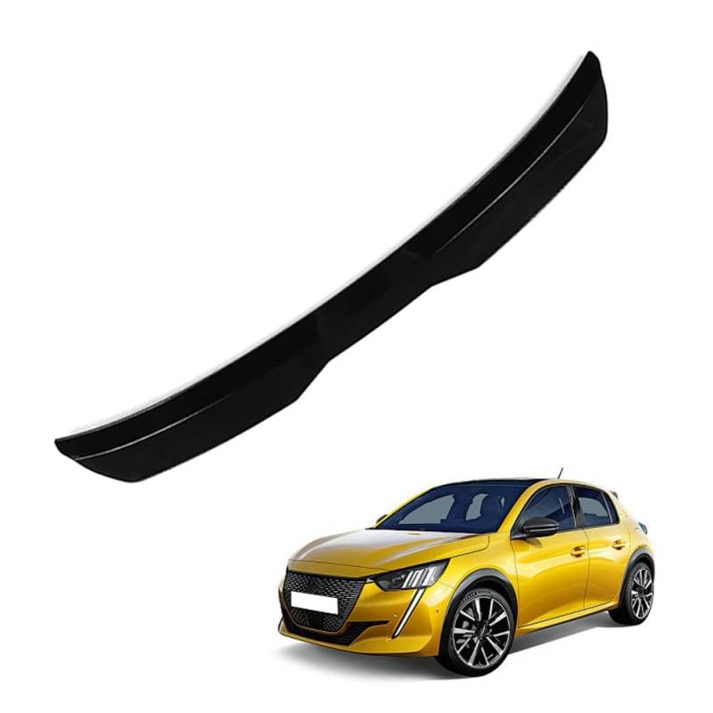 Auto Heckspoiler für Peugeot 208 22019 2020 2021 2022 2023 2024, Heckflügel Autospoiler, Autodach Spoiler, Kofferraumspoile, Kratzfeste Auto Modifikation Zubehör,A Black von ZXZFDC