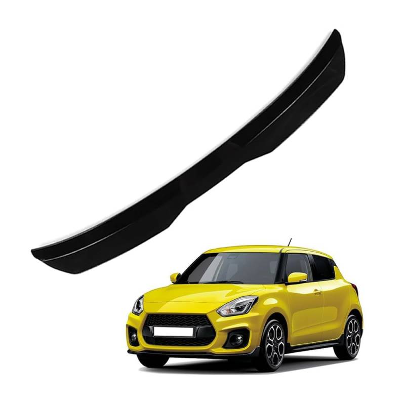 Auto Heckspoiler für Suzuki Swift 6 Sport 201802019 2020 2021 2022 2023 2024, Heckflügel Autospoiler, Autodach Spoiler, Kofferraumspoile, Kratzfeste Auto Modifikation Zubehör,A Black von ZXZFDC