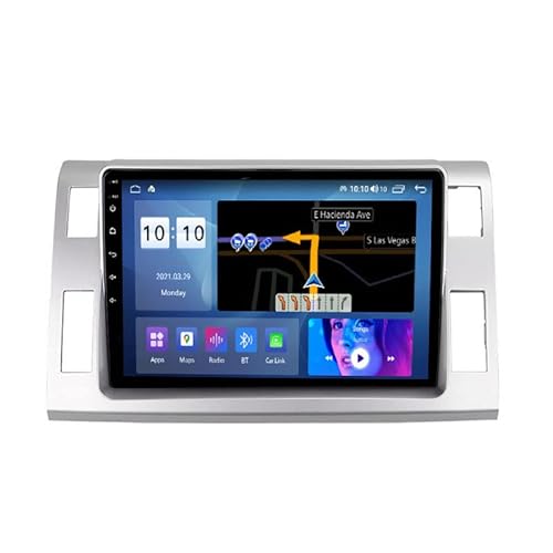 ZYCARE Autoradio Kompatibel Mit Toyo-TA Estima 2006-2019 2 Din Radio GPS Navigation IPS Touchscreen Multimedia Player Unterstützung SWC 4G WiFi Carplay DSP BT(Size:8 core 4G+WiFi 2G+32G) von ZYCARE