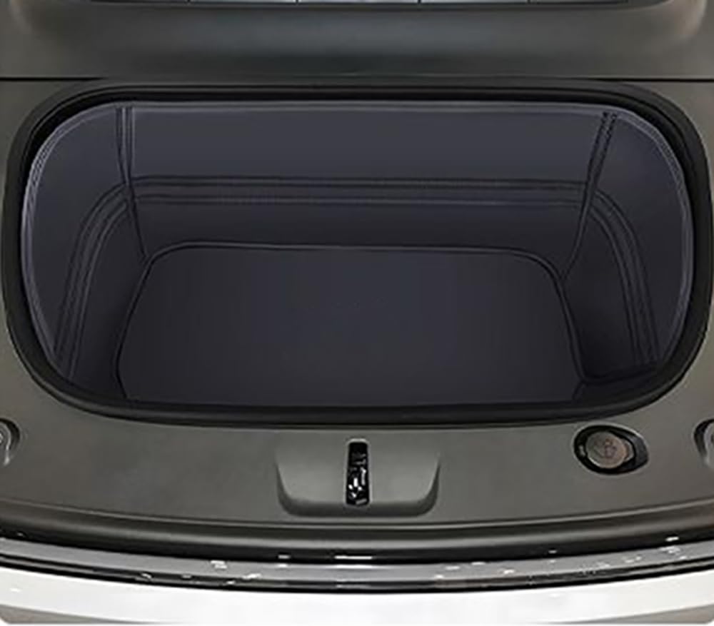 Vollständige Abdeckung Frunk Mat & Rear Lower Trunk Storage & Inner Storage Mat for Tesla Model Y 2025-2026 (Juniper Update) - Full Coverage, Non-Slip, Easy Clean(Black) von ZYCHUANGYING