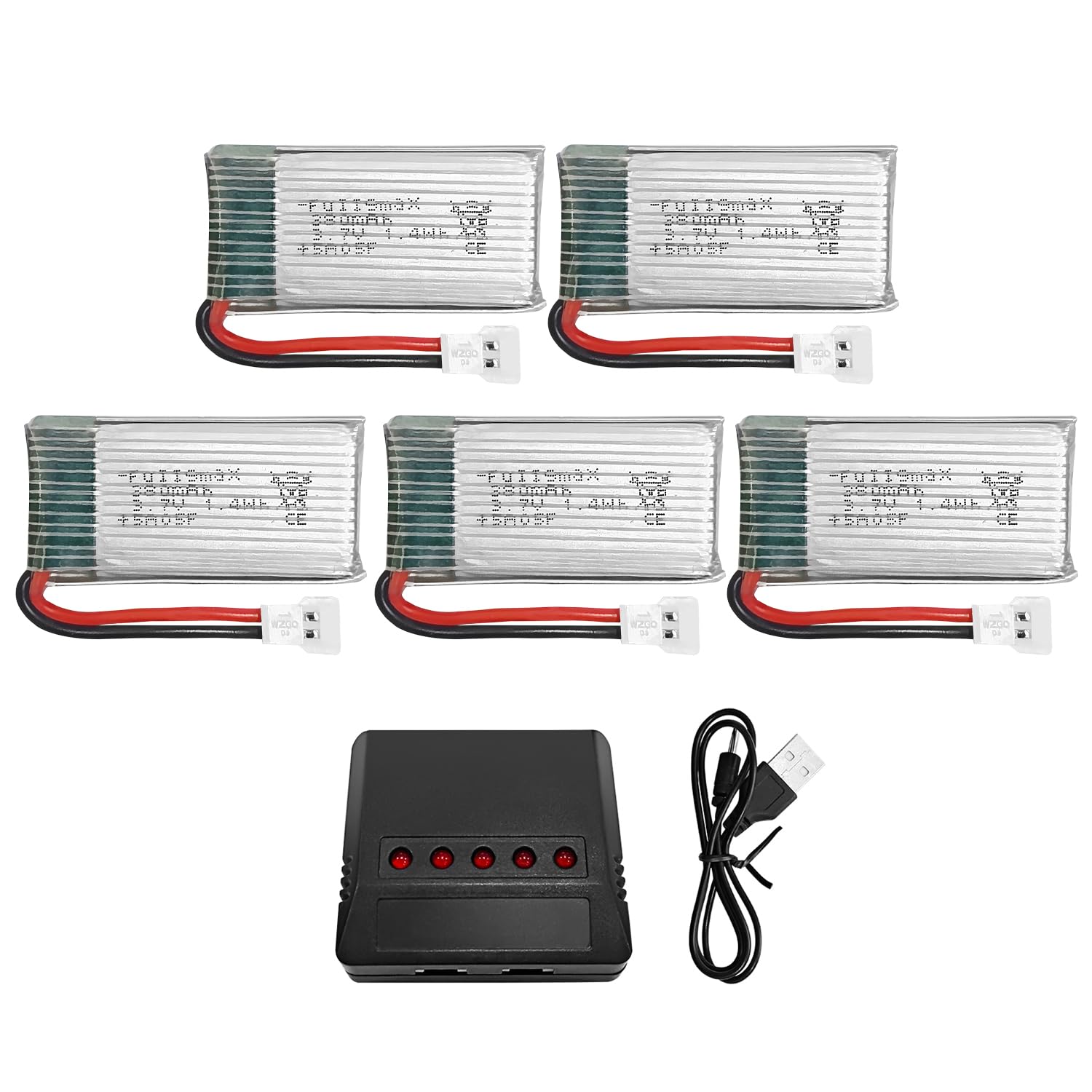 ZYGY 5St. 3.7V 380mAh 25C Lithium Batterie + 5in1 Ladegerät für Hubsan X4 H107 H107C H107L Syma X11 X11C HS170 HS170C F180C HS170G TOZO Q2020 E016H E016F FX801 V911S A120 XK A150 V966 Quadcopter ZYGY 5St. 3.7V 380mAh 25C Lithium Batterie + 5in1 Ladegerät für Hubsan X4 H107 H107C H107L Syma X11 X11C HS170 HS170C F180C HS170G TOZO Q2020 E016H E016F FX801 V911S A120 XK A150 V966 Quadcopter von ZYGY
