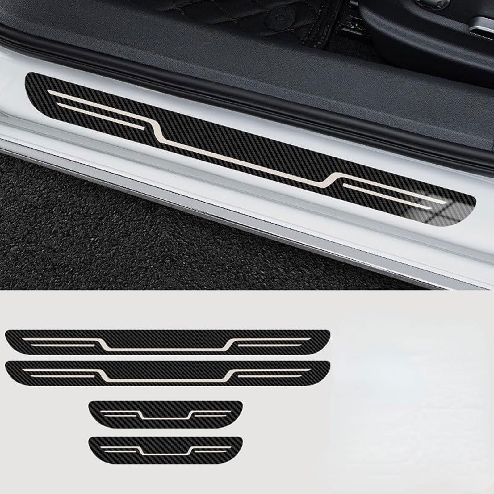4 Stück Einstiegsleisten Schutz für VW Polo 5 MK5 GTI 6R 6C Edelstahl Material Autotürschwellenleiste Sill Aufkleber Auto Zubehör,Carbon Fiber 4 Stück Einstiegsleisten Schutz für VW Polo 5 MK5 GTI 6R 6C Edelstahl Material Autotürschwellenleiste Sill Aufkleber Auto Zubehör,Carbon Fiber von ZYJZXL188