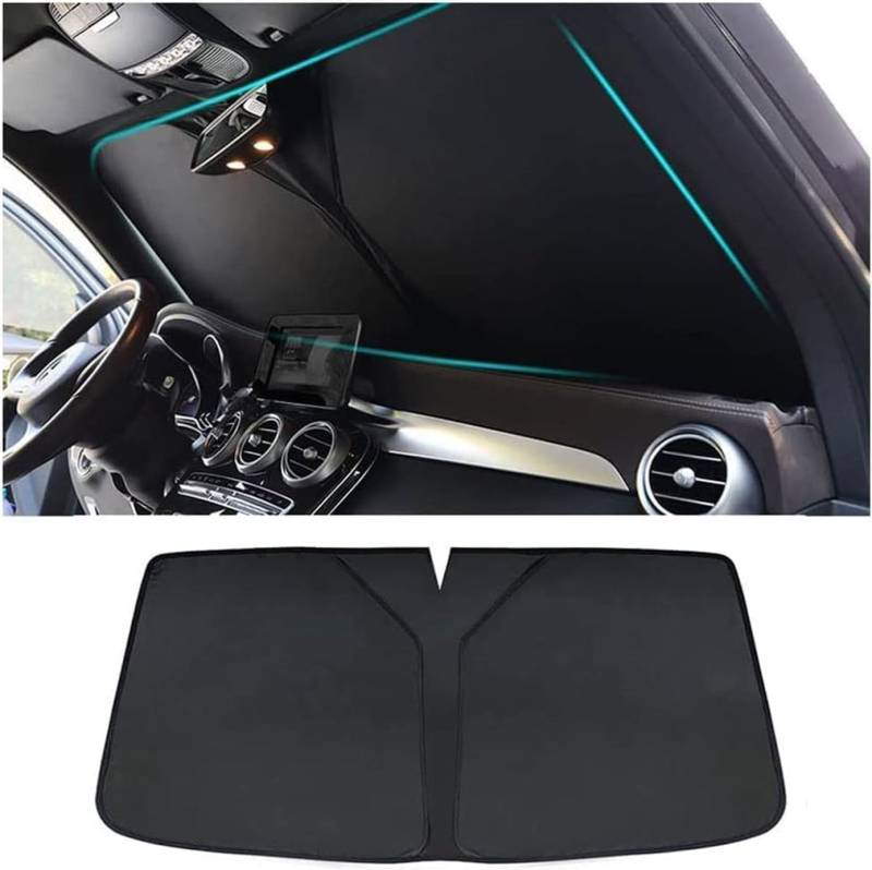 Auto Windschutzscheibe Sonnenschutz, für MG HS MG3 MG3 SW MG5 MG6 MG7 MG Navigators ZS MG GS HS Faltbarer Sonnenschutz Auto-Windschutzscheibe UV-Schutz von ZYJZXL188