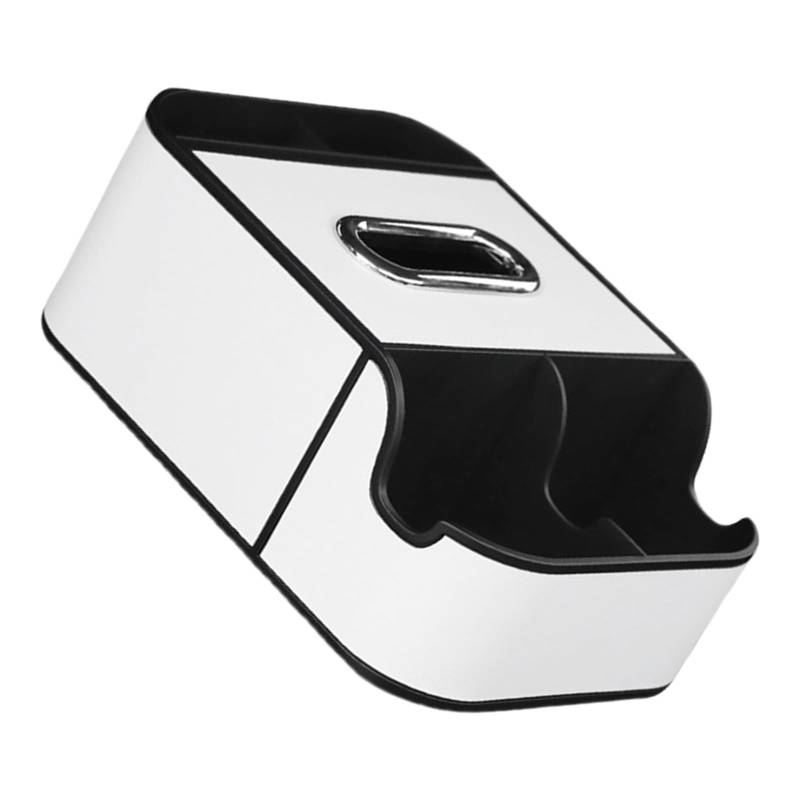 ZYKEJJDDAK Auto Armlehre Zusätzliche Aufbewahrungsbox Autositz Organisatoren Center Konsole Leder Organisatoren Tissue Cup Telefon Slot von ZYKEJJDDAK