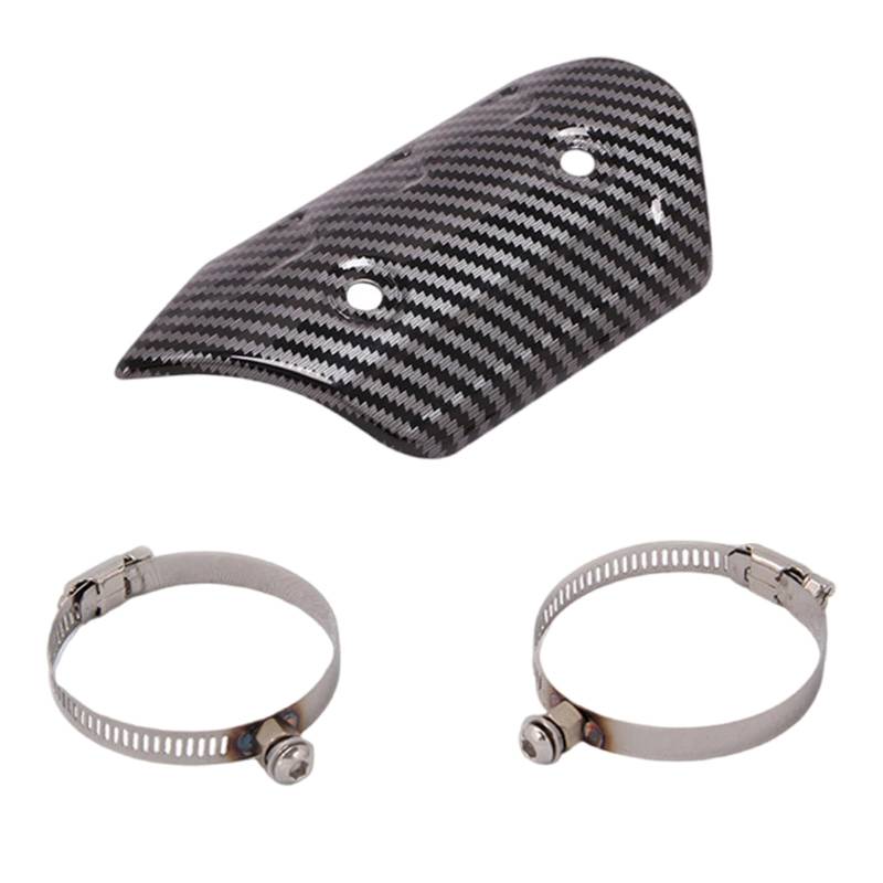 ZYKEJJDDAK Motorradabgase Schalldämpfer Protector Escape Wärmeschildabdeckung Guards Antiscalen Motorradmodifikation von ZYKEJJDDAK