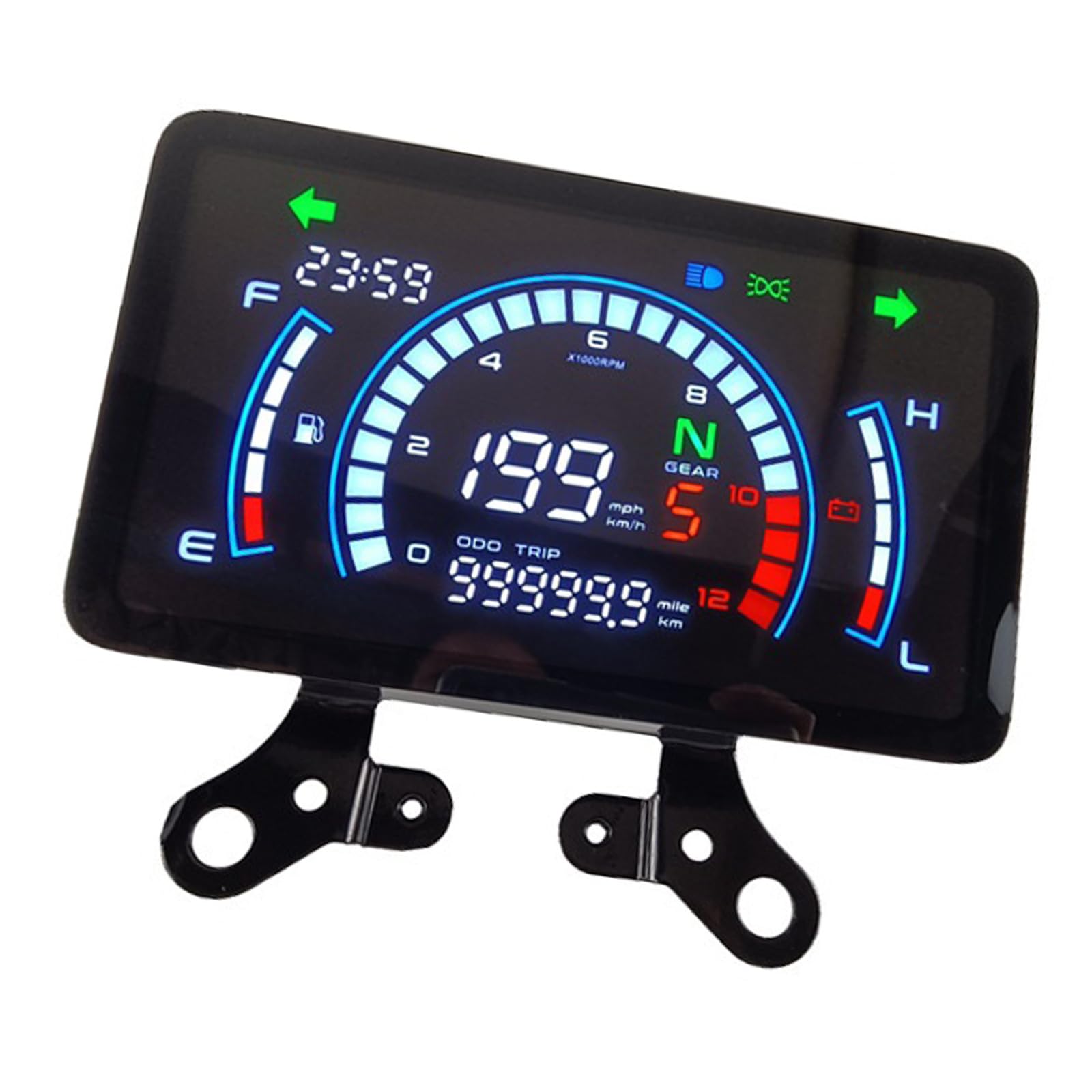 ZYKEJJDDAK Wasserdichtes Armaturenbrett Kilometerzähler 12 V Geschwindigkeitsmessinstrumente Cluster Panel LED Tachometer Für 150 Fahrer ZYKEJJDDAK Wasserdichtes Armaturenbrett Kilometerzähler 12 V Geschwindigkeitsmessinstrumente Cluster Panel LED Tachometer Für 150 Fahrer von ZYKEJJDDAK