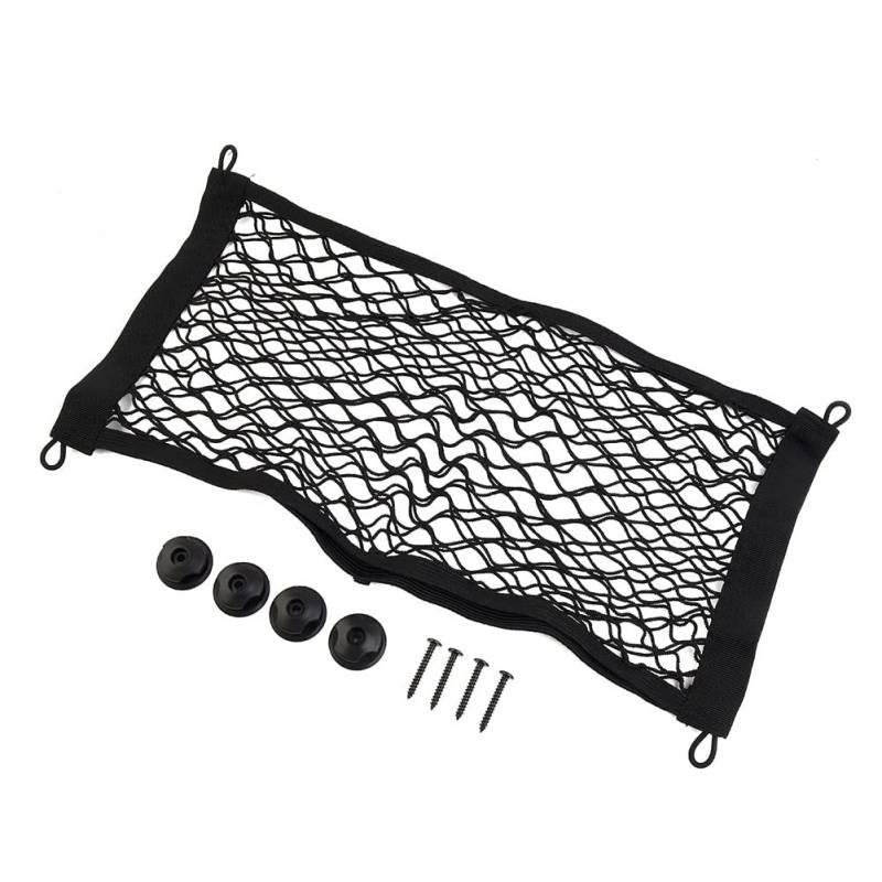 ZYNCUE 25 x 50 cm Cargo Netz Dehnbar Elastische Aufbewahrungsnetz Universal Rear Mesh Organizer Tasche für Auto SUV LKW Vans - 2 Stück von ZYNCUE