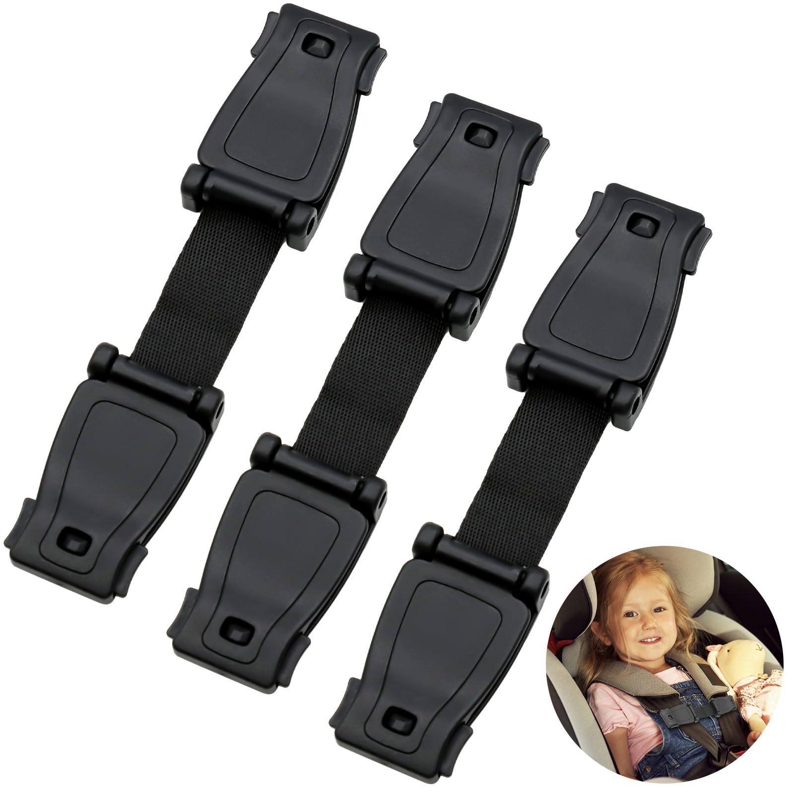 ZYNERY Abschnallschutz Kindersitz, 3 Stück Gurtsicherung Kindersitz, Autositz Brustgurt Clip, Kindersicherheitsgurt Schnalle Gurt für Kinderwagen Autositze Fahrradsitze Kinderhochstühle ZYNERY Abschnallschutz Kindersitz, 3 Stück Gurtsicherung Kindersitz, Autositz Brustgurt Clip, Kindersicherheitsgurt Schnalle Gurt für Kinderwagen Autositze Fahrradsitze Kinderhochstühle von ZYNERY