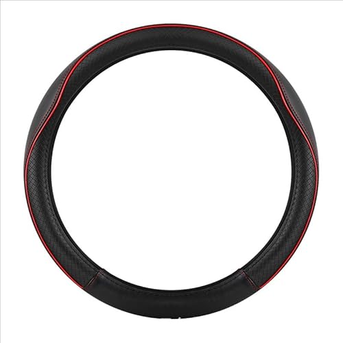 Auto Lenkrad Abdeckung für Suzuki Ignis I FH 2000 2001 2002 2003, Auto Zubehör Innenraum Lenkradhüllen Lenkradschoner PKW,B Black+Red von ZYWQSB66