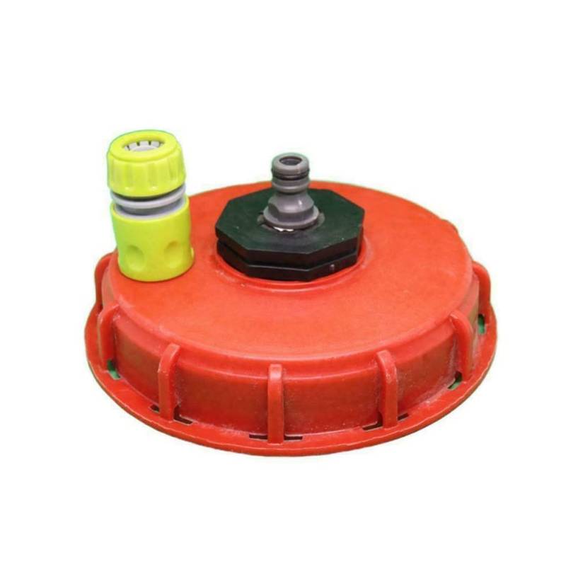 IBC Tankdeckel, IBC-Tankdeckel aus Kunststoff Deckel Spund Adapter mit Wassereinspritz Anschlussstecker IBC Wassertank Vented Deckel Cap von ZYWUOY