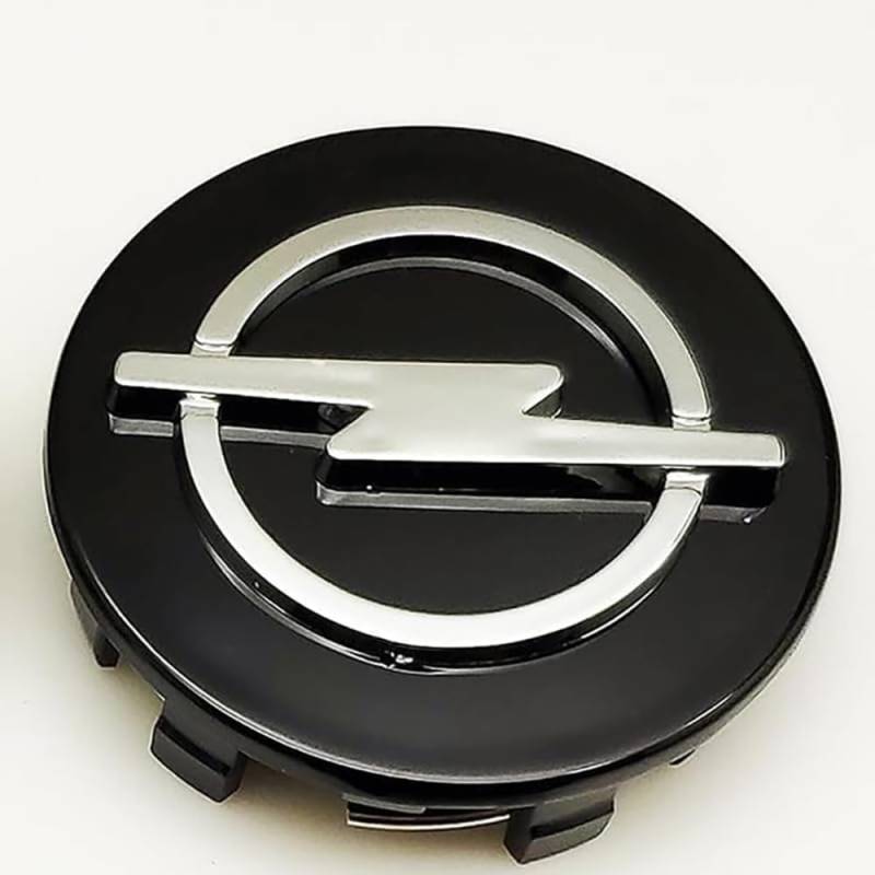 ZYYUUJ 4 Stück Auto Radnabenkappen für Opel Agila Astra J K L Antara Vivaro Manta Crossland 58MM,Felgenkappen Nabendeckel Radnabendeckel Verschleißfest Kratzfeste Reifen Felgen Zubehör,B von ZYYUUJ