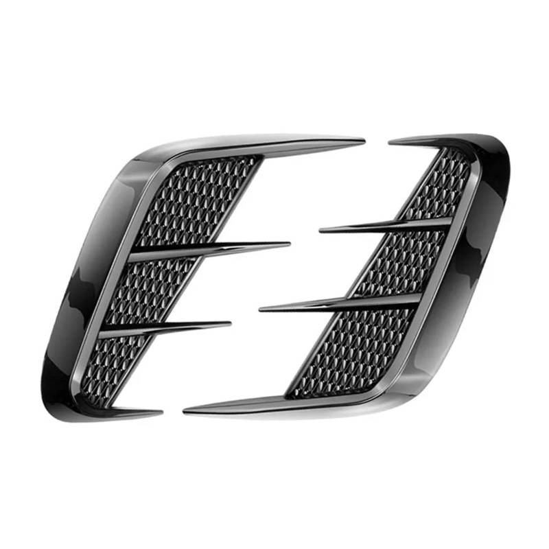 ZZLOWJSN 1 Paar Seite Flow Vent Kotflügel Flügel Abdeckung Aufkleber Auto Air Flow Stoßstange Intake Haube Autos Außen(Black) von ZZLOWJSN