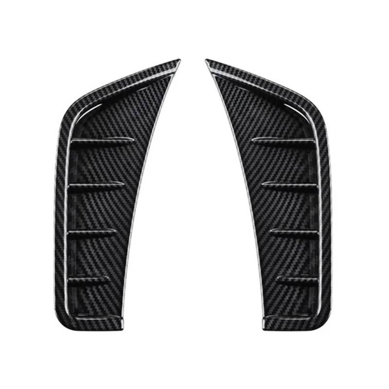 ZZLOWJSN Auto Front Stoßstange Seite Spoiler Splitter Abdeckung Kompatibel for Mercedes Benz GLC W253 2020 2021 2022 Flanke Lufteinlass Wind Messer(Carbon Fiber) von ZZLOWJSN