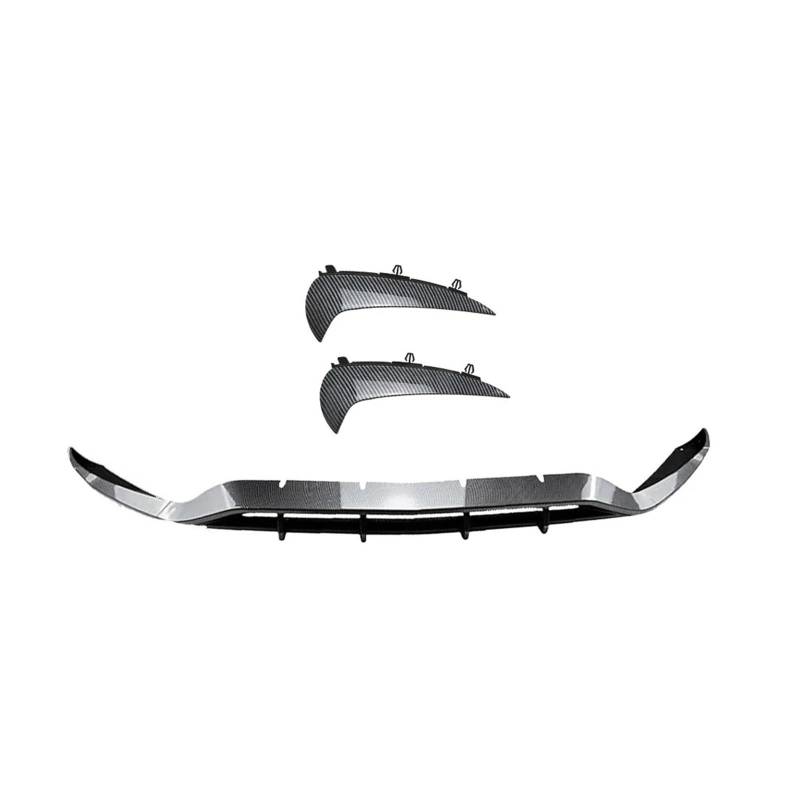 ZZLOWJSN Auto-Frontspoilerlippe, Heckspoiler, Lüftungsschlitz, Stoßfänger-Splitter, kompatibel mit Mercedes Benz GLC-Klasse X254, GLC 260, 300 Sport 2023+(Carbon Fible Look) von ZZLOWJSN