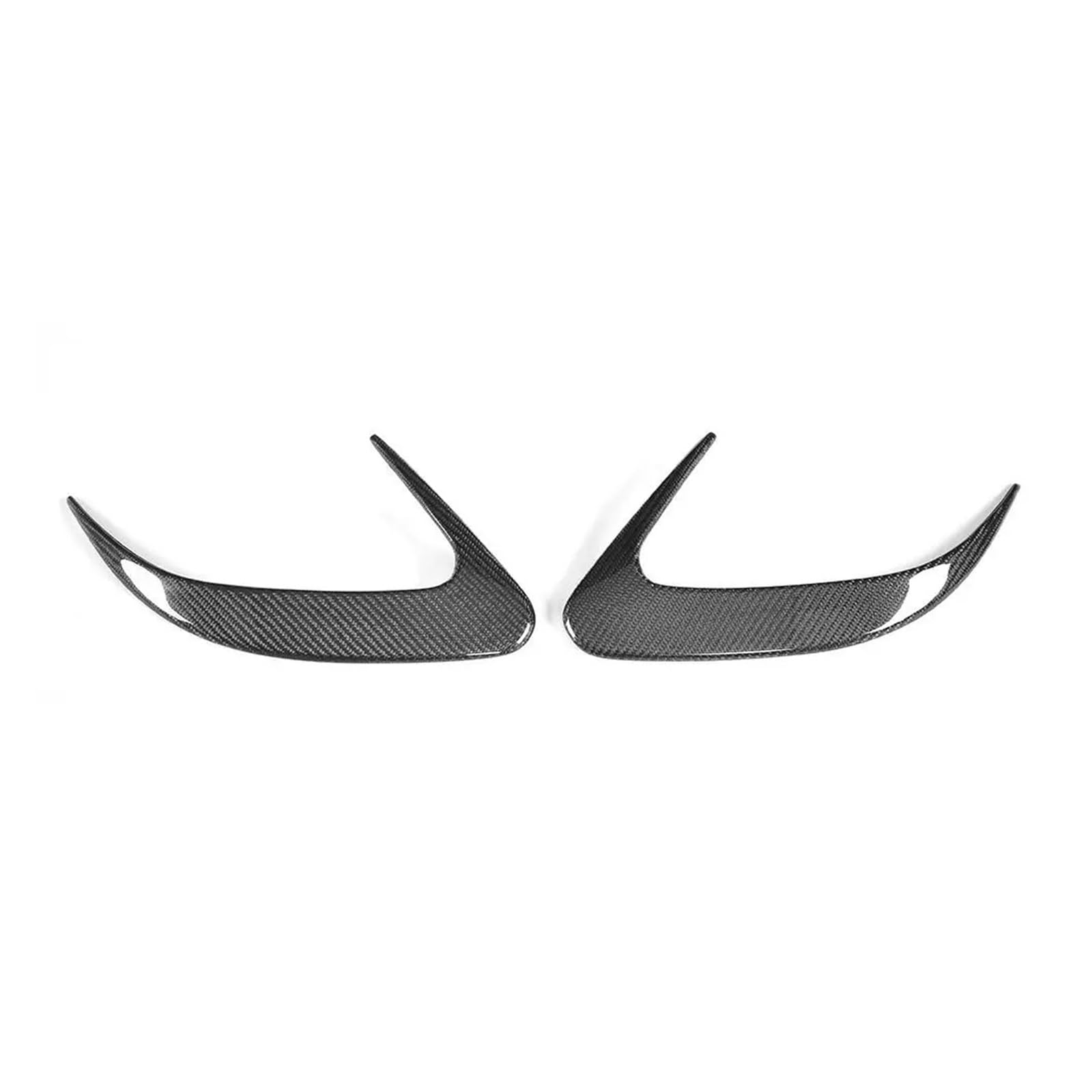 ZZLOWJSN Auto Heckstoßstange Seitenentlüftungsleisten Aufkleber Canards Kompatibel for Mercedes Benz W218 CLS-Klasse Limousine 4 Türer 2015-2017(Carbon Fiber) von ZZLOWJSN