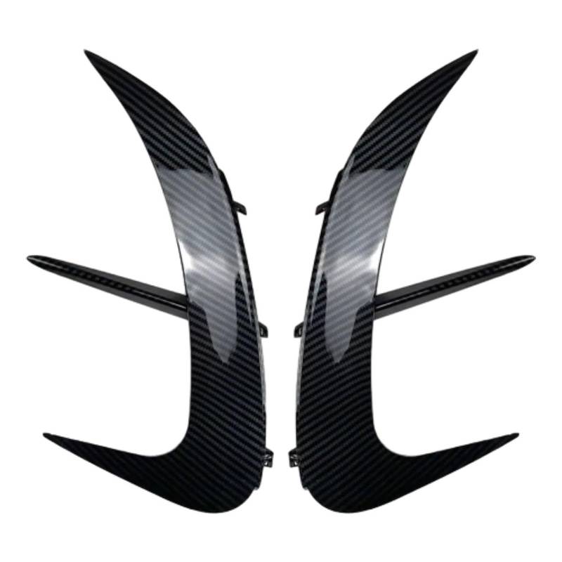ZZLOWJSN Auto Heckstoßstangensplitter Seitenspoiler Entlüftungsabdeckung Kompatibel for Mercedes-Benz C-Klasse W206 C200 C220 C260 C300 AMG 2022 2023 2024(Carbon Fiber) von ZZLOWJSN