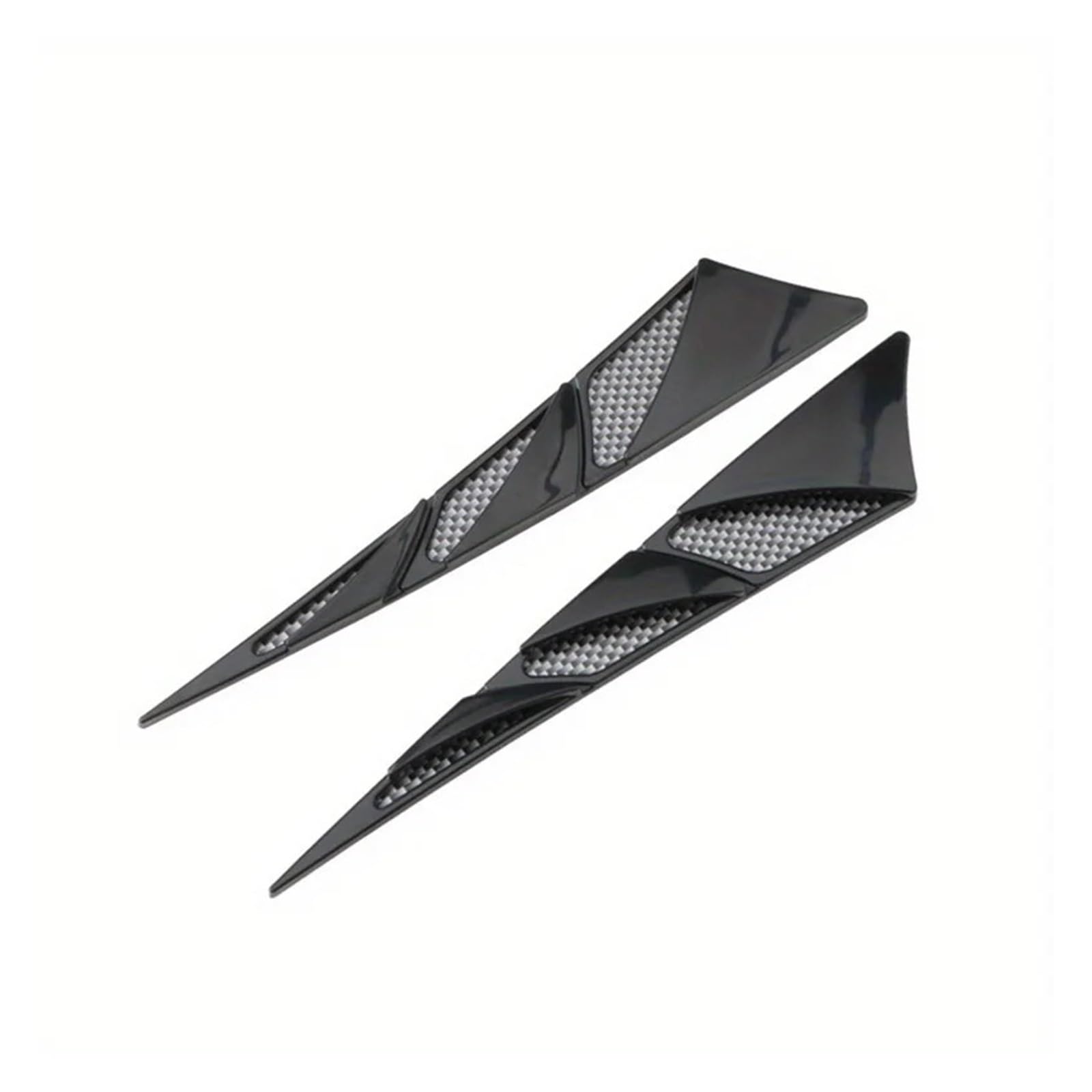 ZZLOWJSN Auto Karosserie Kotflügel Modifizierte Seitenlüftungsöffnungen Karosserieaufkleber Simulation Haifischwangenspoiler Dekoration(Black) von ZZLOWJSN