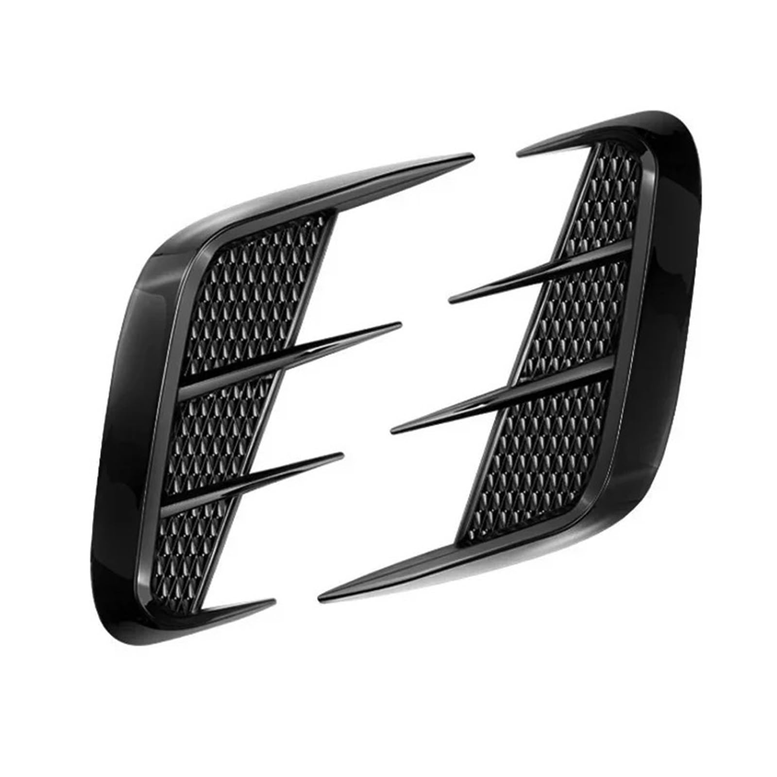 ZZLOWJSN Auto Kotflügel Trim Auto Aufkleber Shark Gills Simulation Auspuff Seite Ansaughaube Körper Aufkleber Zubehör(Black) von ZZLOWJSN