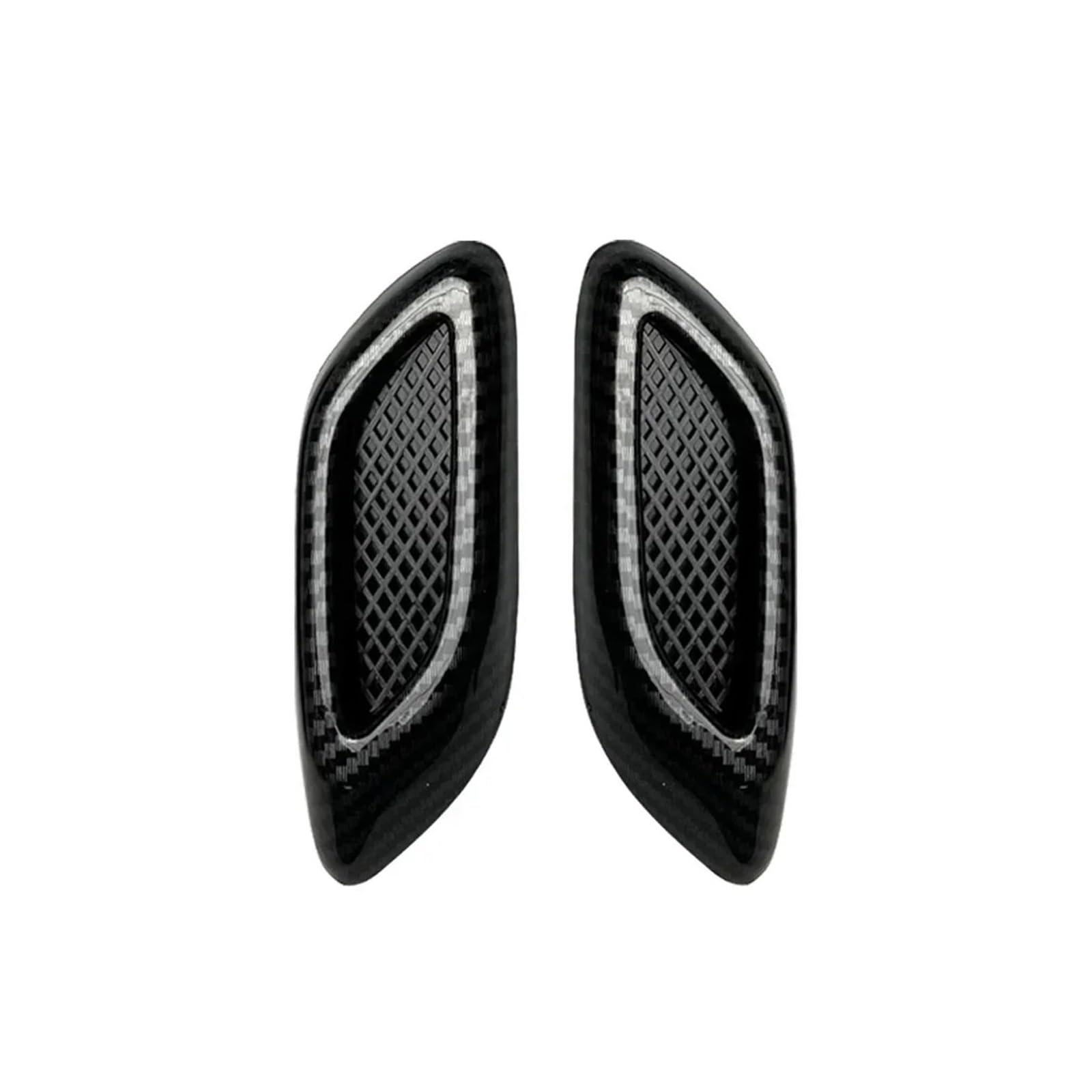 ZZLOWJSN Auto Kotflügel Trim Dekorative Intake Auto Stoßstange Seite Außen Zubehör(2Pcs Carbon Fiber Look) von ZZLOWJSN