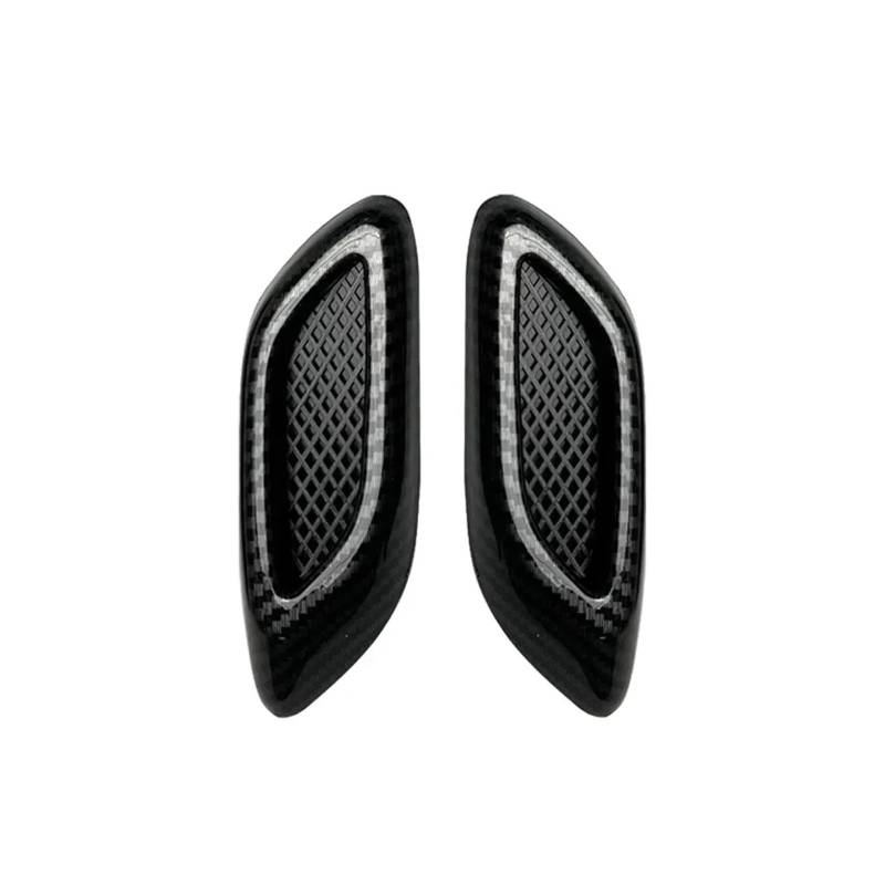 ZZLOWJSN Auto Kotflügel Trim Dekorative Intake Auto Stoßstange Seite Außen Zubehör(2Pcs Carbon Fiber Look) von ZZLOWJSN