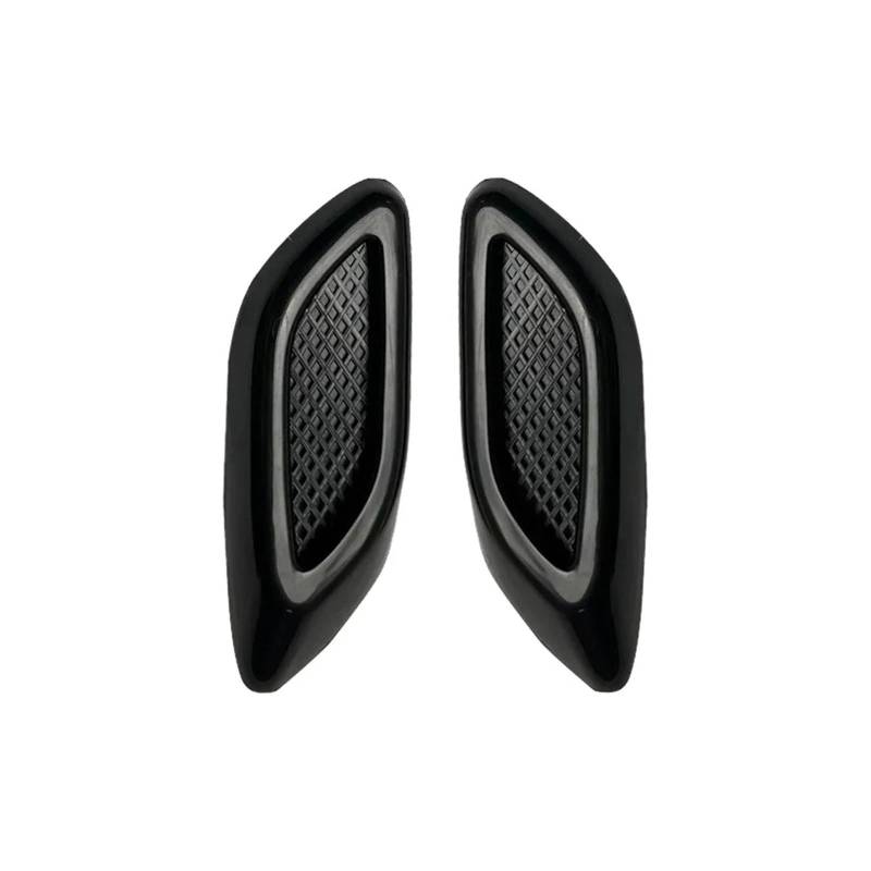 ZZLOWJSN Auto Kotflügel Trim Dekorative Intake Auto Stoßstange Seite Außen Zubehör(2Pcs Glossy Black) von ZZLOWJSN