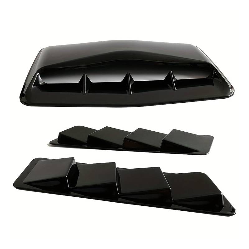 ZZLOWJSN Auto LKW Vents Abdeckung Haube Seite Vents Abdeckung Zubehör Außen Trim(Black-3PCS) von ZZLOWJSN