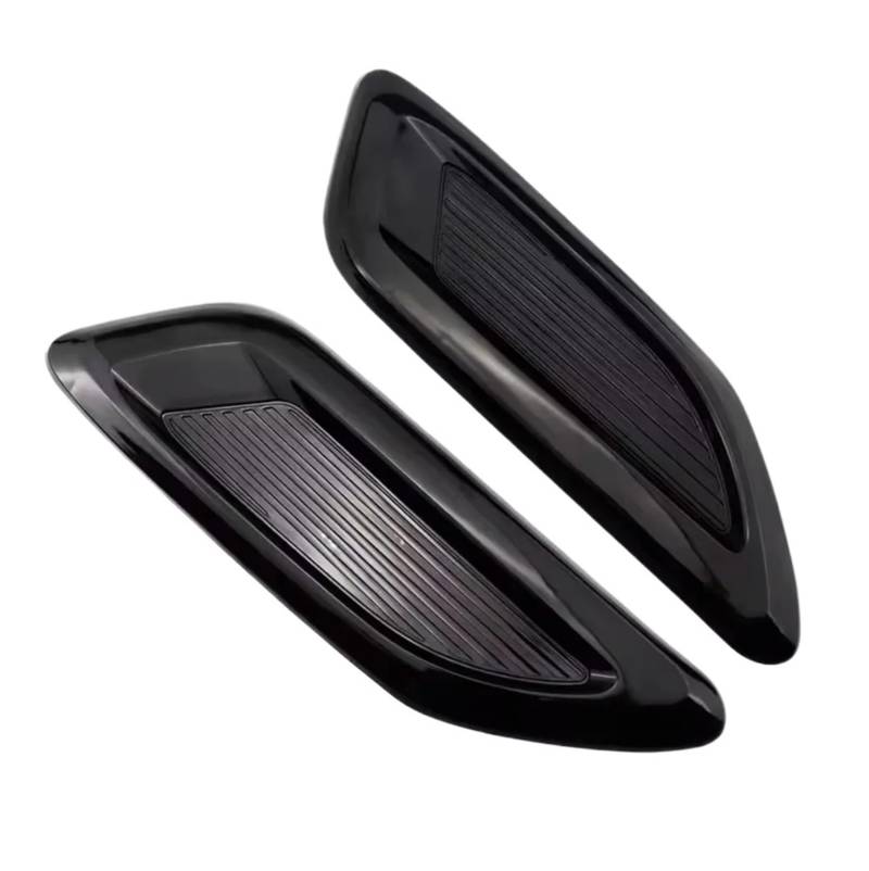 ZZLOWJSN Auto Luftstrom Ansaughaube Lufthutze Motorhaube Entlüftungsaufkleber Abdeckung Haube Ausgerichtet, Um Jedes Fahrzeug Dekorative(1set Black) von ZZLOWJSN