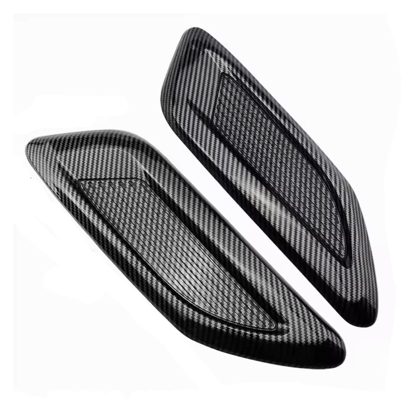 ZZLOWJSN Auto Luftstrom Dekorative Intake Hood Scoop Bonnet Vent Aufkleber Abdeckung Haube(2PCS Carbon) von ZZLOWJSN
