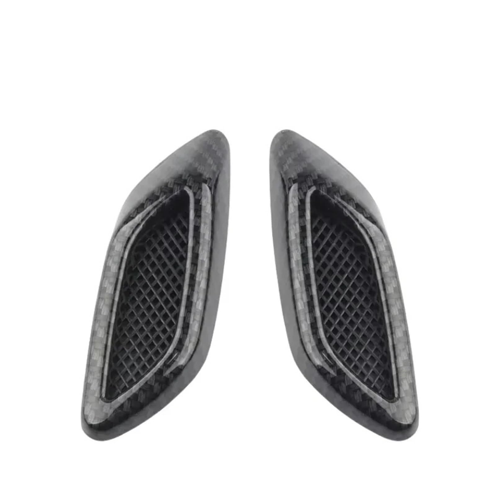 ZZLOWJSN Auto Seite Kotflügel Air Vent Hood Scoop Outlets Abdeckung Kompatibel for VW Dekorative(2PCS Chrome) von ZZLOWJSN