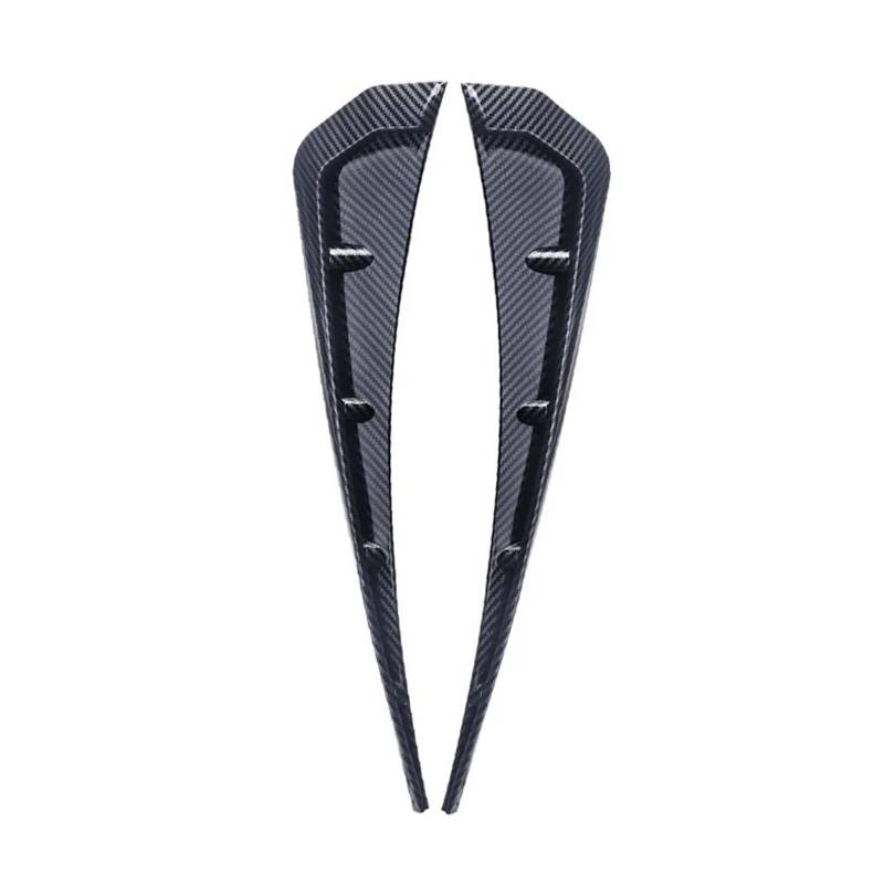 ZZLOWJSN Auto Seite Kotflügel Vent Air Flügel Abdeckung Moulding Trim Aufkleber Haube Intake Zubehör(Carbon Fibre Look) von ZZLOWJSN